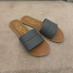 Beach by Matisse blue leather upper sandals